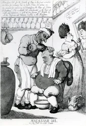 Massacar Oil, une huile grasse pour têtes molles, 1814